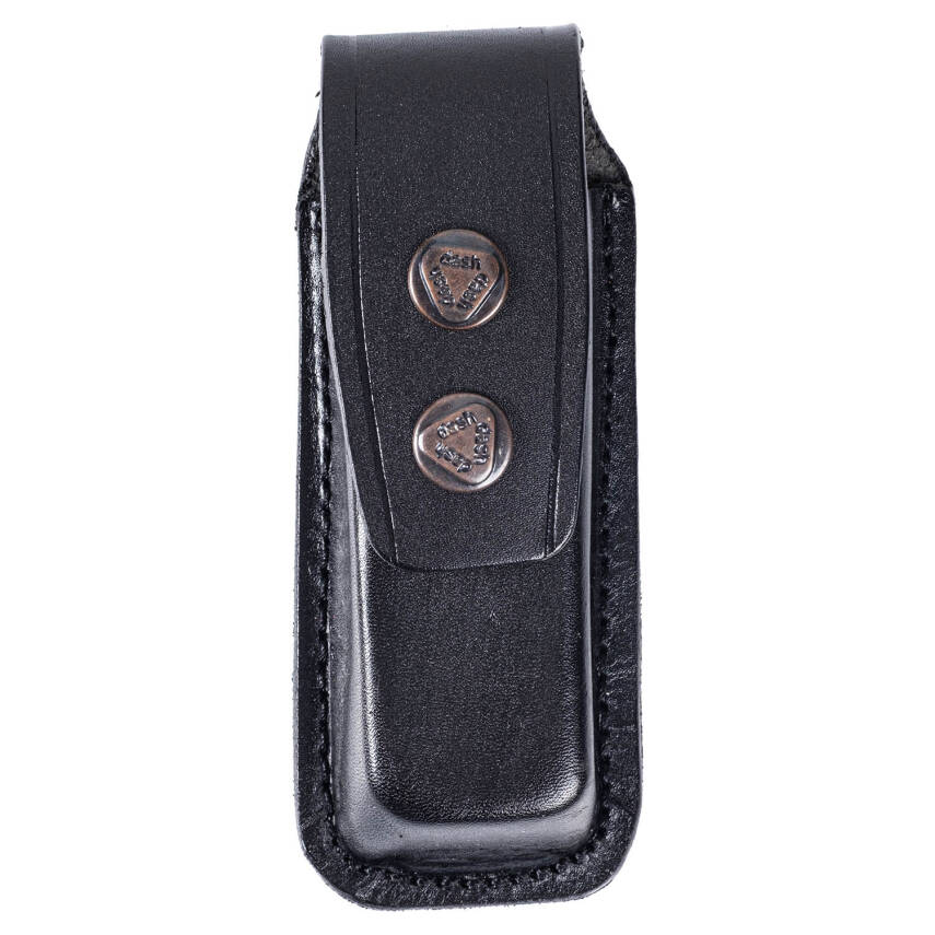 Hakiki Deri Tekli Şarjör Kılıfı 9 mm - Siyah (YT-002) - 1