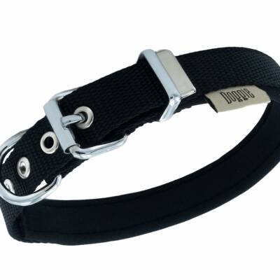 Savex Doggie Siyah Dokuma Konforlu Köpek Boyun Tasması - 40cm - 2