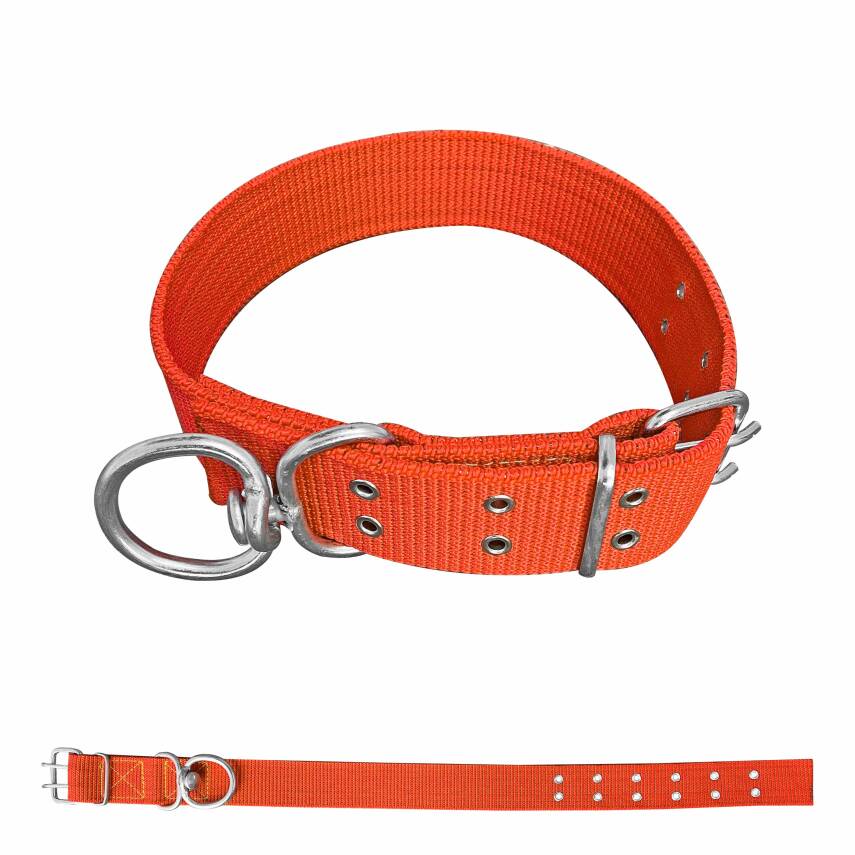 Savex Dokuma Köpek Boyun Tasması Turuncu 5*80 cm - 1