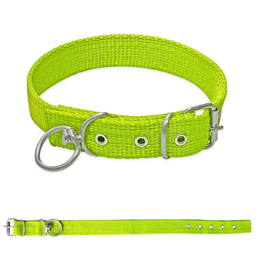Savex Dokuma Köpek Boyun Tasması Yeşil 3*60 cm - 1