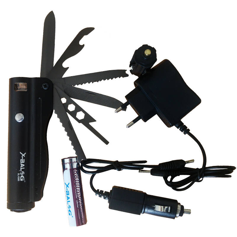 Savex EF017 Şarj Edilebilir LED El Feneri ve Çok Amaçlı Çakı Seti - 2