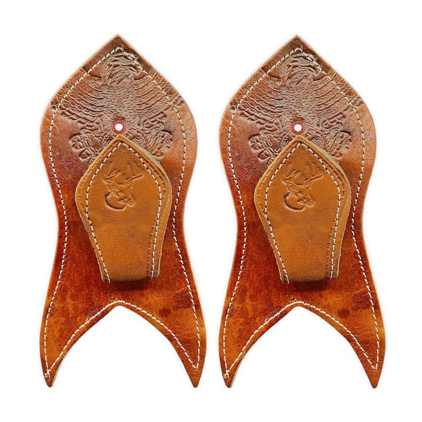 Savex El Yapımı Kahverengi Deri Tüfek Taşıma Askısı Seti - Premium Kalite - 1