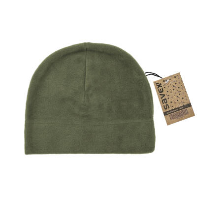 Savex Haki Çocuk Polar Boyunluklu Bere - 3-6 Yaş Termal Konfor - 2