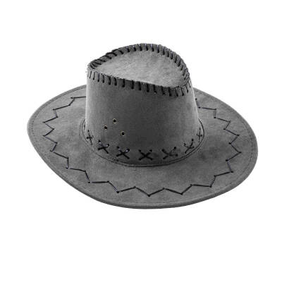 Savex HG-200 Açık Gri Fötr Kovboy Şapkası - Tarz Sahibi Unisex Model