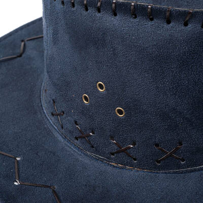 Savex HG-200 Lacivert Fötr Kovboy Şapkası - Stil Sahibi Unisex Şapka - 3