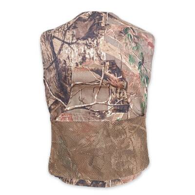 Savex Kamuflaj Meşe Desen Yan Cepli Av Yeleği - Fişeklikli Outdoor Yelek - 3