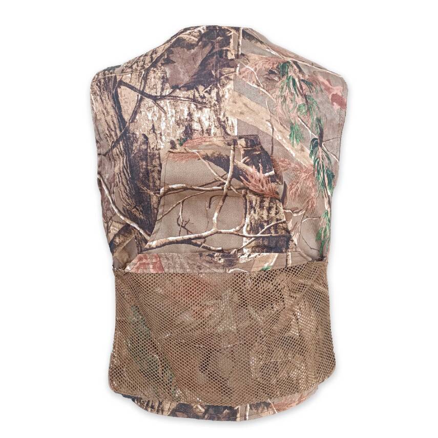 Savex Kamuflaj Meşe Desen Yan Cepli Av Yeleği - Fişeklikli Outdoor Yelek - 3
