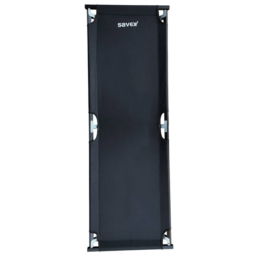 Savex Katlanabilir Kampet Siyah - Konforlu ve Dayanıklı Kamp Yatağı - 4