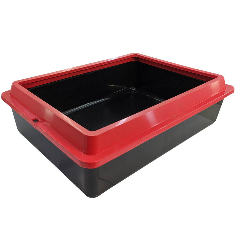 Açık Kedi Tuvaleti - Kırmızı - 1