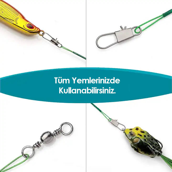 Klipsli Fırdöndülü Çelik Tel 6'lı - Savex - 4