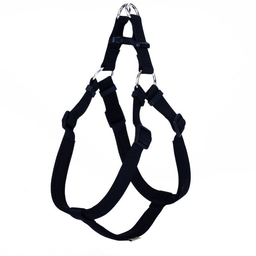 Savex Köpek Gezdirme Yeleği Ronin - Siyah Renk Konforlu Dokuma Göğüs Tasması - 1