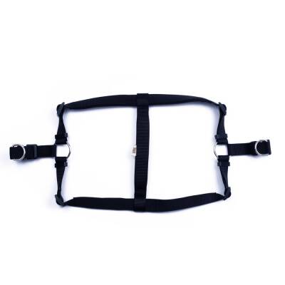 Savex Köpek Gezdirme Yeleği Ronin - Siyah Renk Konforlu Dokuma Göğüs Tasması - 2