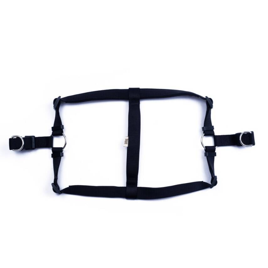 Savex Köpek Gezdirme Yeleği Ronin - Siyah Renk Konforlu Dokuma Göğüs Tasması - 2