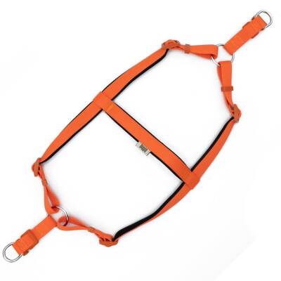 Savex Köpek Gezdirme Yeleği Ronin Turuncu - Konforlu Dokuma Göğüs Tasması - 2
