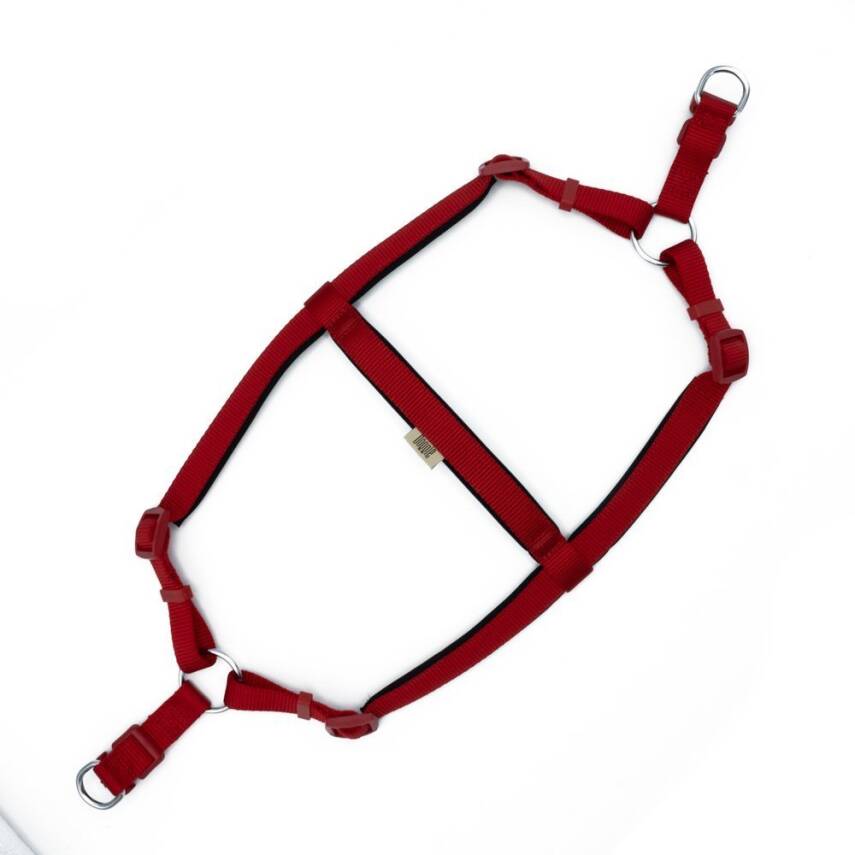 Savex Köpek Ronin Göğüs Tasması - Kırmızı Renkli Konforlu Model - 2