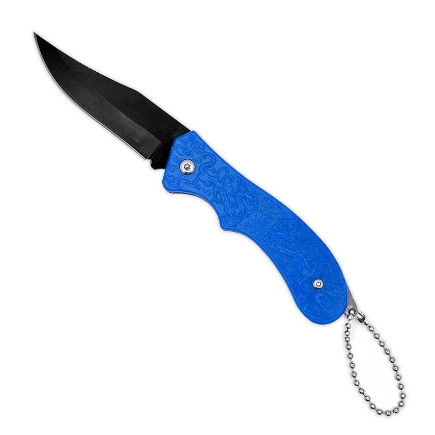 Savex Ejderha Desenli Cep Çakısı Mavi (3837) - 1