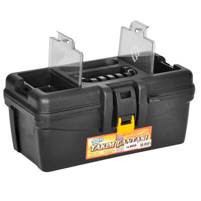 Takım Çantası - 14 Inç - Malzeme Kutusu - Mega - Siyah - (Kod 186) - 3