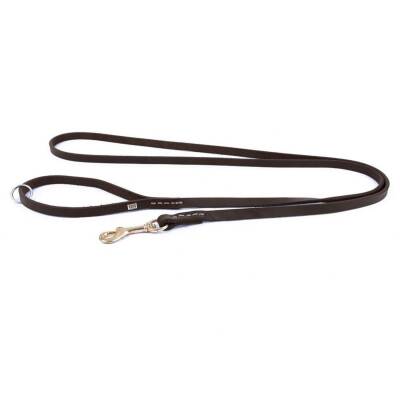 Savex Pet Doggie Kahverengi Yağlı Deri Köpek Eğitim ve Gezdirme Tasması - 5