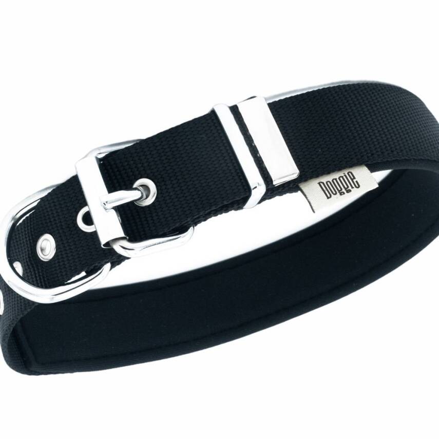 Savex Pet Konforlu Dokuma Köpek Boyun Tasması - Siyah, Large Beden - 2