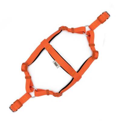 Savex Pet Ronin Dokuma Köpek Göğüs Kayışı - Turuncu (M Beden) - 2