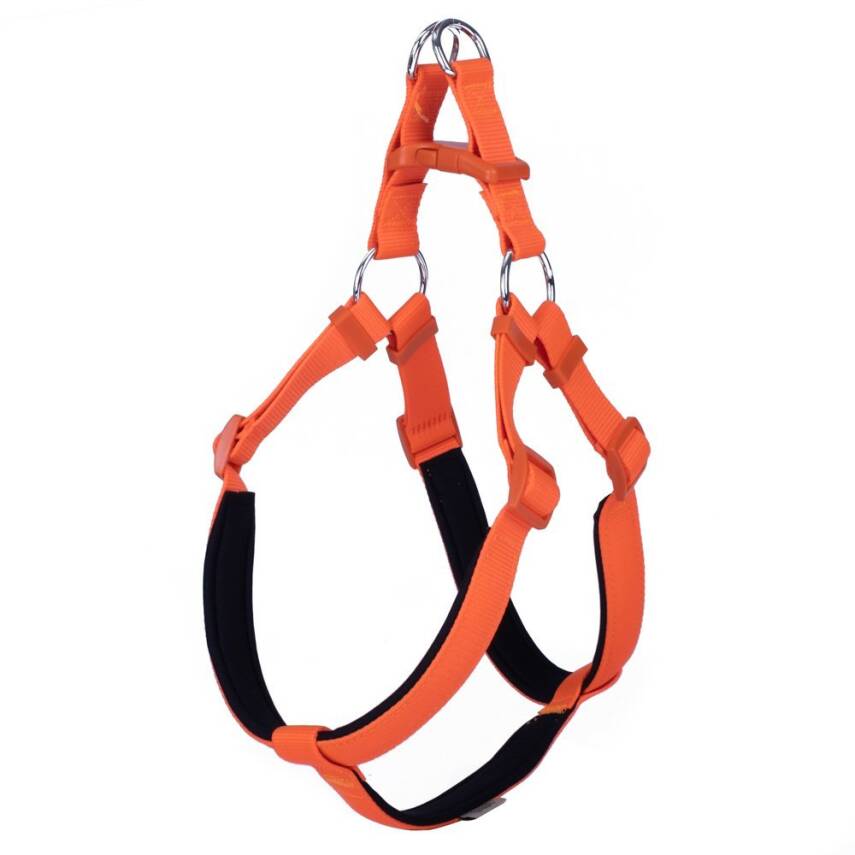 Savex Pet Ronin Dokuma Köpek Göğüs Tasması - Turuncu Ekstra Büyük Boyut - 1