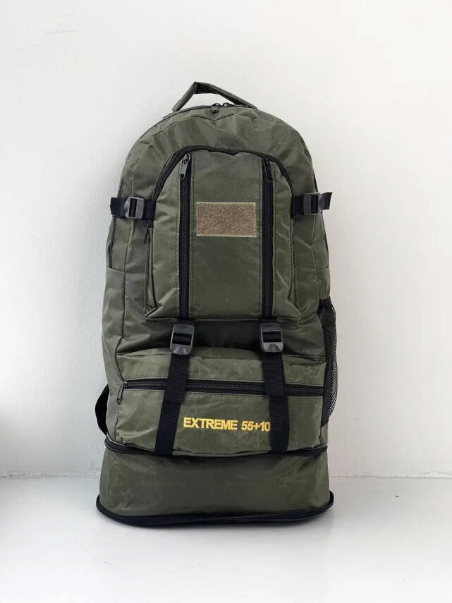 Savex Profesyonel Körüklü Sırt Çantası Haki 55+10 LT - 5