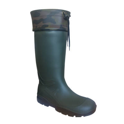 Savex Reçber Kamuflaj Desenli Yüksek Konçlu Çizme No: 43 - Su Geçirmez Avcı Çizmesi - 2