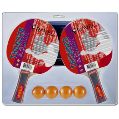 Savex RV445 Hobi Masa Tenisi Seti - 4 Oyuncu Raketi, 4 Top ve File