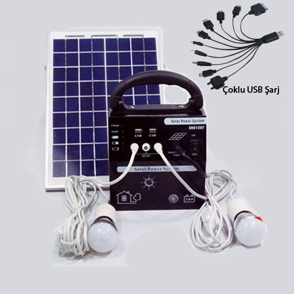 Savex Solar Jeneratör Aydınlatma Sistemi (SHS1207H) - Taşınabilir Güneş Enerjisi Çözümü - 1