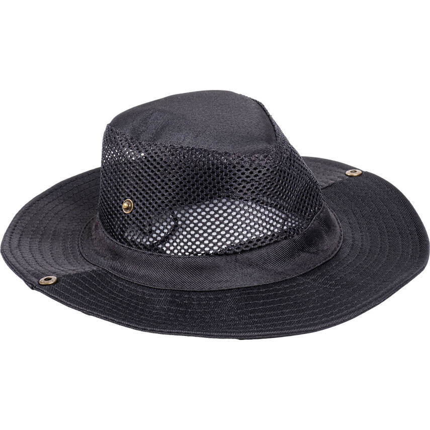 Savex Siyah Fileli Balıkçı Şapkası - Nefes Alabilen Outdoor Şapka - 1