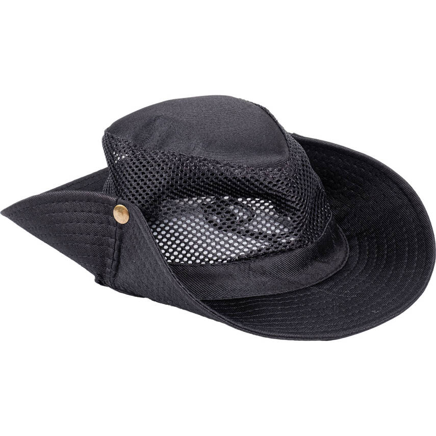 Savex Siyah Fileli Balıkçı Şapkası - Nefes Alabilen Outdoor Şapka - 2