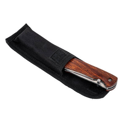 Savex SW-386 Katlanır Ahşap Saplı Cep Bıçağı - Outdoor Kamp Çakısı - 5