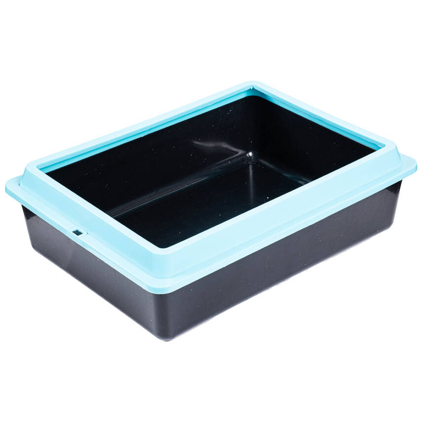 Açık Kedi Tuvaleti - Turkuaz - 1