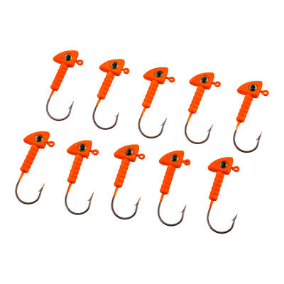 Jighead Zoka: Turuncu Kurşunlu Olta İğnesi (XH-A 06) - 8 Gr - 10'lu Paket