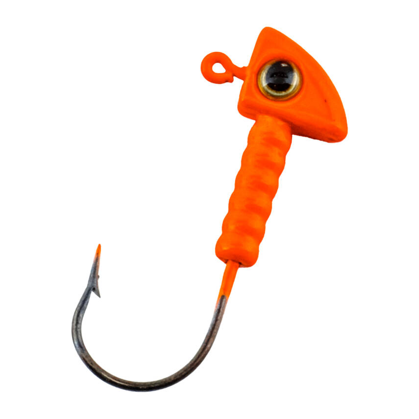 Jighead Zoka: Turuncu Kurşunlu Olta İğnesi (XH-A 06) - 8 Gr - 10'lu Paket - 4