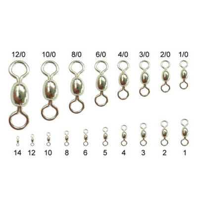 TY-10001 Çelik Bilyeli Fırdöndü (10'lu) No:8 - Balık Avında Mükemmel Dönüş!