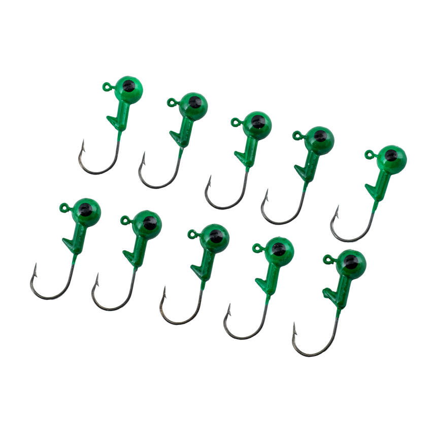 Jighead - Zoka - Kurşunlu Olta İğnesi - (XH-A 02) - Yeşil - 6 Gr - 10 Adet - 1