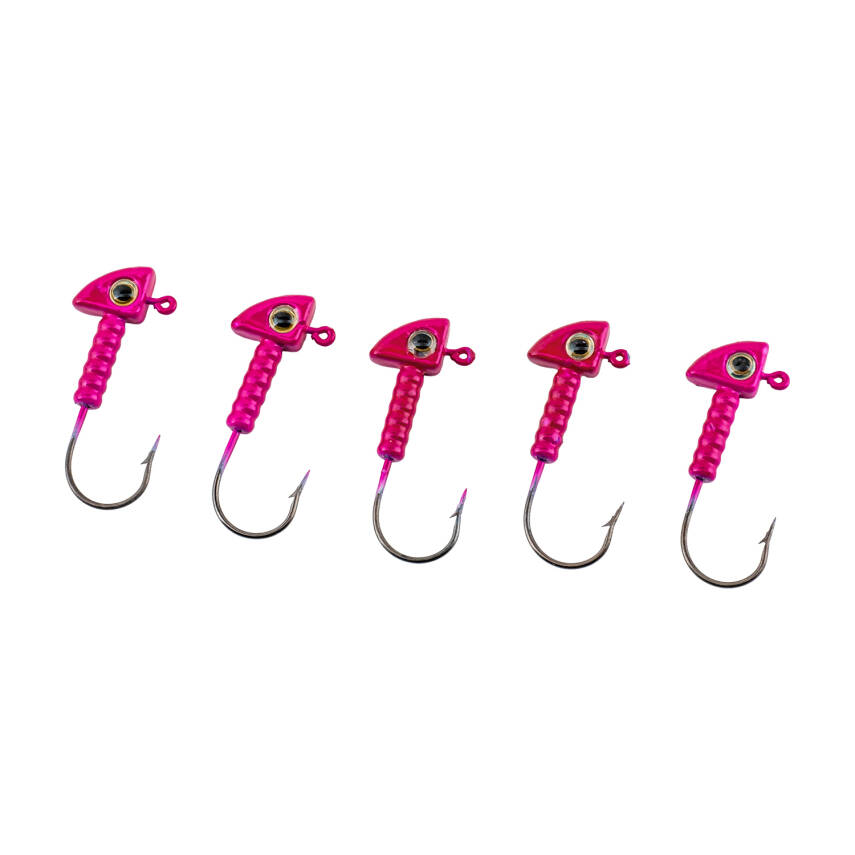 Jighead - Zoka - Kurşunlu Olta İğnesi - (XH-A 06) - Pembe - 8 Gr - 5 Adet - 1