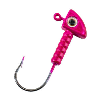 Jighead - Zoka - Kurşunlu Olta İğnesi - (XH-A 06) - Pembe - 8 Gr - 5 Adet - 4