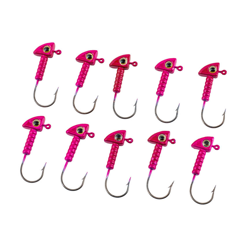 Jighead - Zoka - Kurşunlu Olta İğnesi - (XH-A 06) - Pembe - 7 Gr - 10 Adet - 1