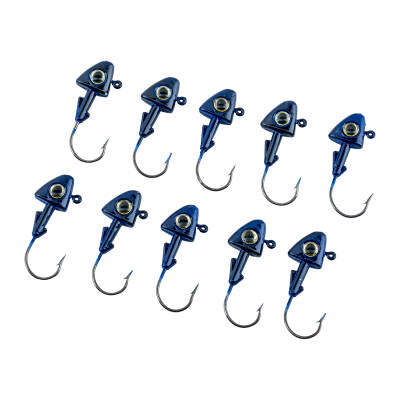 Jighead - Zoka - Kurşunlu Olta İğnesi - (XH-A 07) - Mavi - 10 Gr - 10 Adet