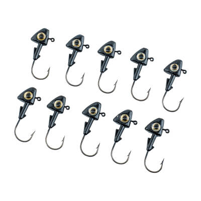 Jighead - Zoka - Kurşunlu Olta İğnesi - (XH-A 07) - Siyah - 10 Gr - 10 Adet