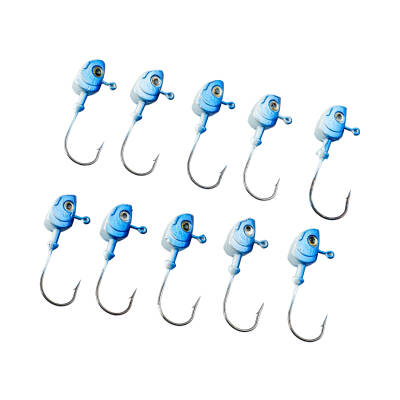 Jighead - Zoka - Kurşunlu Olta İğnesi (XH-A 11) - Mavi Beyaz - 8 gr - 10 Adet - 1