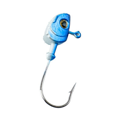 Jighead - Zoka - Kurşunlu Olta İğnesi (XH-A 11) - Mavi Beyaz - 8 gr - 10 Adet - 4