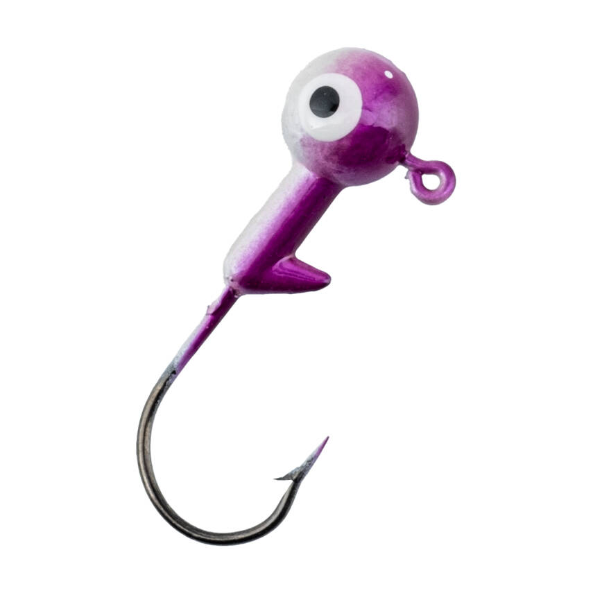 Jighead - Zoka - Kurşunlu Olta İğnesi - (XH-A 02) - Mor Beyaz - 10 Gr - 1