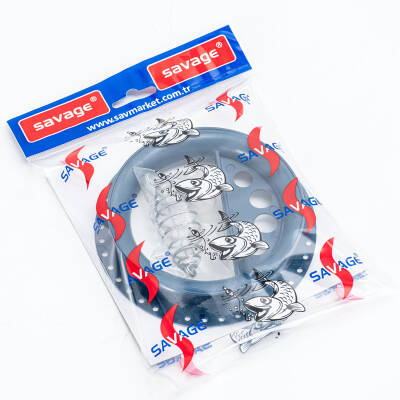 Sazan El Oltası Takımı - Büyük Kasnaklı - Savage - 4 İğneli Yaylı - 3