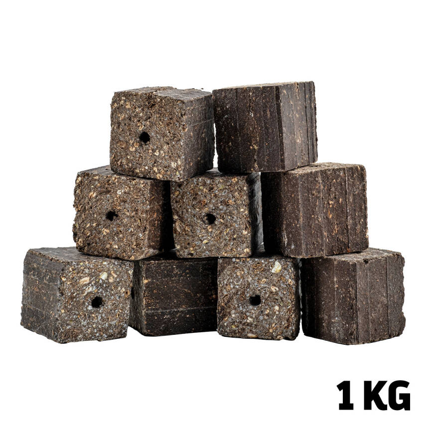 Sazan Yemi - Delikli Küspe - Ayçiçek - Kare - 1 KG Paket - 1