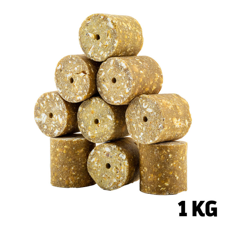 Sazan Yemi - Delikli Küspe - Mısır - Silindir - 1 KG Paket - 1