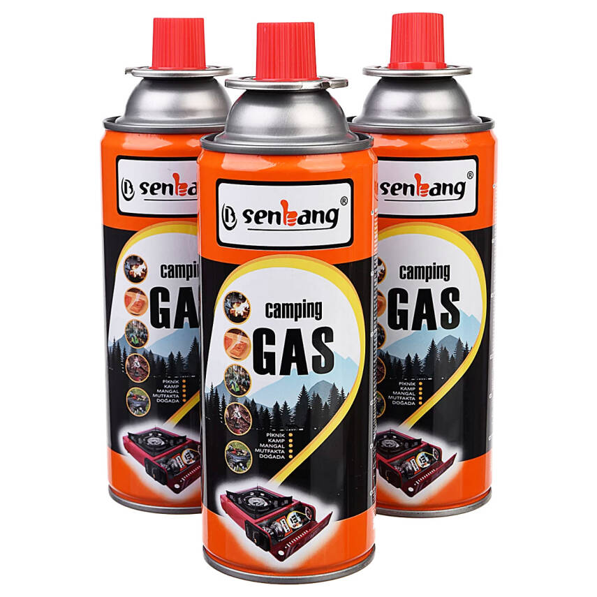 Senbang Kamp Ocak Gazı Valfli Kartuş 227gr - 3 Adet - 1