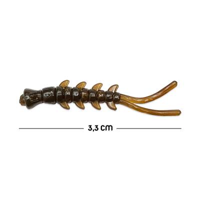 Silikon Kurt Balık Yemi - Kokulu - D Tail - Kahve - Power Bait (9957) - 2